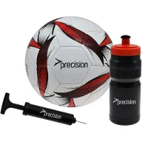 Precision Präzisions-Fußball-Geschenkset – Weiß/Rot/Schwarz – 5 Stück