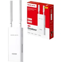 Mercusys MB118-4G, Wi-Fi 4 (802.11n), Einzelband (2,4GHz), Ethernet/LAN, 4G, Weiß, Tragbarer Router