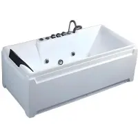 AEA Designwanne Whirlpool Wellnesswanne Acrylwanne Komfortwanne Wanne 141x77 cm