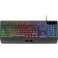Mars Gaming MK124, Volle Größe (100%), Kabelgebunden, USB, Membran Key Switch, RGB-LED, Schwarz