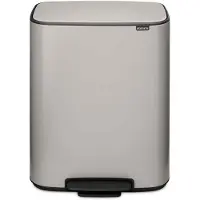 Brabantia Bo Treteimer 2 x 30 Liter Soft Grey