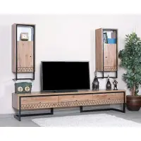 AEA Rtv Wohnwand tv Wand Schrank Regal Wohnzimmer Fernseher Wohnwände Vitrine