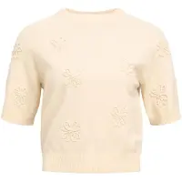 Object Kurzarm Pullover Grau XL