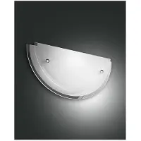 FABAS LUCE Wandleuchte Hill aus geschliffenem Glas