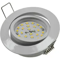 Chilitec LED-Einbauleuchte Flat-32dim warmweiß 80x32mm, 5W, 420lm, weißes Gehäuse