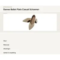 OEM Schuh-Modell für Damen - Platte Ballets - Puntige Teens - Casuall Instappers - Opvouwbare Flats - Komfortable Schuhe
