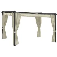 vidaXL Pavillon 4 x 3 m Creme