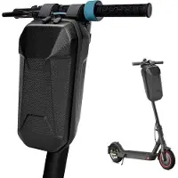 Unyqoos E‑Scooter Lenkertasche 3 L – wasserdichte Kunstleder Tasche mit EVA‑Hartschale, 4 verstellbaren Gurten, Frontfach für Schlüssel & Kleinteile