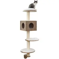 Kerbl Pet Wandkratzbaum Dinari, 45x45x177cm, braun/weiß