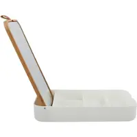 Spirella Kosmetikspiegel, Schminkspiegel mit Ablage für Make Up, Kosmetik, Tisch