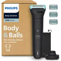 Philips 5000 series Body Groomer BG5485/30 Mit Triple Protect-Rasiersystem, Nass & Trocken, Keine Wartung – muss nicht geölt werden, Batterie, Schwarz