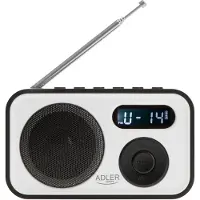 Adler AD 1906, Tragbar, AM, FM, 87,5 - 108 MHz, 522 - 1620 kHz, 0,8 W, LCD