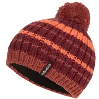 TROLLKIDS - Kid's Hafjell Bobble Cap - Mütze Gr 52-56 cm - 6-12 Years rot
