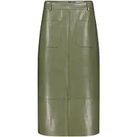 Cartoon A-Linien-Rock "A-Linien-Rock mit Taschen", Damen, Gr. 44, grün (pale khaki), Einsatz: 50% Polyacryl PAN. 50% Polyester PES., Röcke A-Linien-Rock