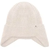 Huttelihut - Kid's Hat Wool Knit Windstop - Mütze Gr 54 cm - 6-8 Years weiß/beige