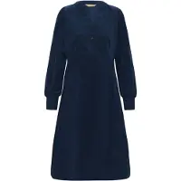 Culture Midikleid "Damen Kleid CUrhaena", Damen, Gr. M, N-Gr, blau (marineblaus), Obermaterial: 100% Baumwolle CO., Kleider Midikleid