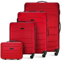 WITTCHEN Globe Line Reisekoffer 4teiliges Kofferset Rollkoffer Trolley Handgepäc