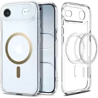 Spigen case ULTRA HYBRID MAG kompatibel mit MagSafe passend für IPHONE 17 Air clear gold