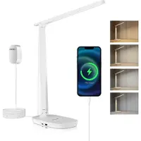 Honeywell HWT-H2 LED Schreibtischlampe, Augenschonend, Vollspektrum – Weiß