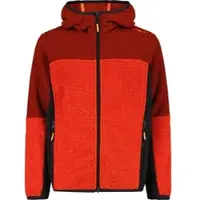 CMP KID Fleece Jacket FIX Hood flame-brick (07CZ) 152
