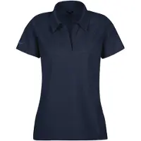 Trigema Damen Poloshirt ohne Knopfleiste Navy XL