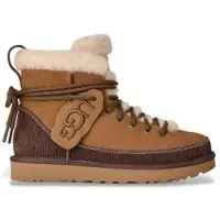 Ugg für Damen. 1180418 Classic Heritage Lace-Up Lederstiefeletten braun (39), Wohnung, Schnürsenkel, Lässig