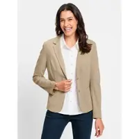 Witt Jerseyblazer "Jersey-Blazer Jerseyblazer in Interlock-Qualität", Damen, Gr. 36, beige, Interlock, , Modisch, Blazer Jerseyblazer