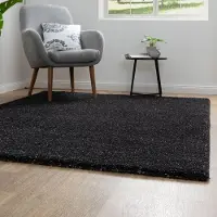 Steffensmeier Wohnzimmer Teppich Contemporary Comfort | Qualitätsteppich aus Europa, in Anthrazit, Größe: 160x230 cm