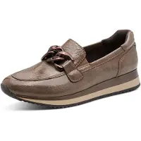 Jana Damen Slipper Elegant Vegan, Stone patent, 41