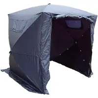 Merkloos Zelt Schwarz - Faltbar - 200x200x190 cm - Wasserdicht - Inklusive Tragetasche - Geeignet für Veranstaltungen/Beerdigungen - Partyzelt