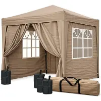 Merkloos Pop-up Pavillon 2 x 2 m mit Seitenwänden