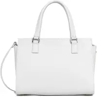 Merkloos Handtasche Smooth in Hellgrau