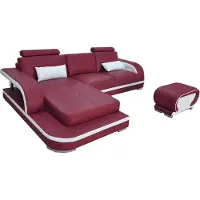 AEA Leder Eck Sofa Couch Luxus Garnitur Ecke Sofas Couchen Polster Wohnlandschaft