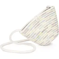 Benza Ibenzoa Geflochtene Damen-Strand- & Handtasche aus Baumwollgarn mit Obergriff, atmungsaktiv & leicht, formstabil, 25×10×6 cm – für Strand, Picknick & Shopping