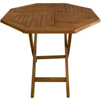 Merkloos Klappbarer Teak Gartentisch für 4 Personen