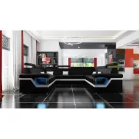 Xl Moebel Gmbh Ledersofa mit USB Big XXL Couch Ecksofa Wohnlandschaft Couch Polster Sitz LED