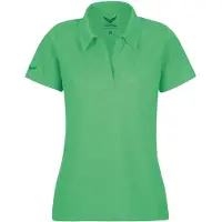 Trigema Poloshirt "Poloshirt ohne Knopfleiste", Damen, Gr. S, grün (waldmeister), Piqué, 100% Baumwolle, Basic, ohne Ausschnitt, Shirts Poloshirt
