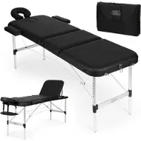 Modernhome Aluminium-Massage- und Rehabilitationsliege, 3-teilig, klappbar, inklusive Transporttasche, Marke: