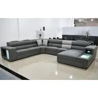 Xl Moebel Gmbh Wohnlandschaft Design Modern Leder Sofas Grau Sofa U-Form Stoffsofa Couch
