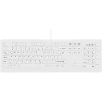 Contour Design Design Active Key ClassicClean Medizinische Tastatur IP68 Full-Size Kabelgebunden Weiß DE C8100, Volle Größe (100%), Kabelgebunden, USB, Scherenschalter, QWERTZ, Weiß