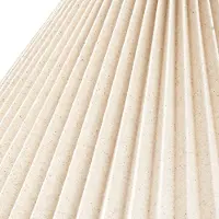 NOLA Hängeleuchte Percy, beige, Ø 42 cm, Leinen