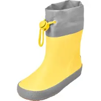 Playshoes 180501_12, Stiefel, Regenstiefel, Uni, Kind, Gelb, Grau, Einfarbig
