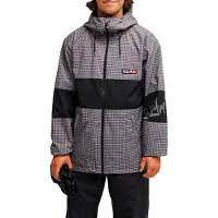 Quiksilver - Veste de ski/snowboard - High In The Hood 10K Jacket YG Checker Java für Herren - Größe S - Grau