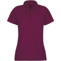 Trigema Damen Poloshirt ohne Knopfleiste Sangria L