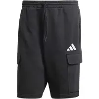 Adidas Herren Essentials Feelcozy Fleece Cargo Short Shorts, Black/White, S