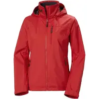 Helly Hansen Women's W Crew Hooded Jacket 2.0, Red, 2XL