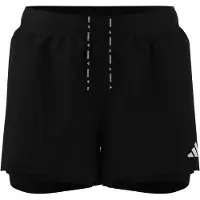 Adidas Laufshorts PERFORMANCE "ADI365 RUNNING ESSENTIALS 2IN1", Damen, Gr. XXL, N-Gr, schwarz (schwarz, normal, gr.), Obermaterial: 100% Polyester, Hosen Laufshorts