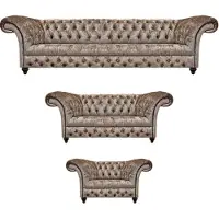 AEA Design Modern Couchgarnitur Möbel Chesterfield Set 3tlg Sofas Einrichtung
