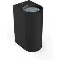 B.K.Licht Außenwandleuchte - 9,4W, 800lm, IP44, LED, warmweiß, schwarz