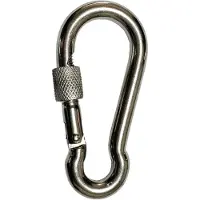 Briconess Edelstahl A4 Karabiner Ø5-11 Schraubverschluss Sicherungsschraube, Durchmesser:5mm
